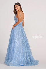 Colette CL2014 Formal Glitter Long Prom Ball Gown