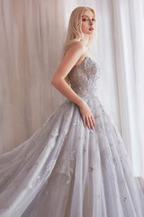 Andrea & Leo A0890 Strapless A-Line Prom Gown