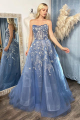 Andrea & Leo A0890 Strapless A-Line Prom Gown