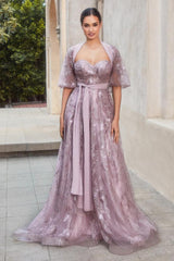 Andrea & Leo A1174 Strapless with Shawl Formal Gown