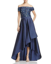 Adrianna Papell AP1E201583 Off Shoulder Two Piece High Low Dress