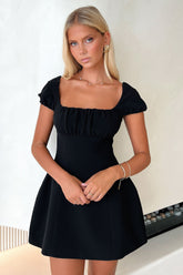 Arlette Mini Dress - Black