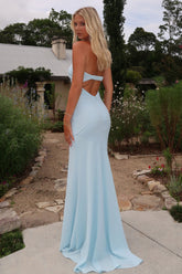 Jesson Strapless Maxi Dress - Blue