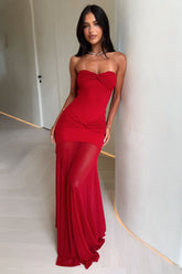 Tasmin Maxi Dress - Red