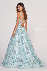 Colette CL2011 Long Prom Sequin Formal Ball Gown
