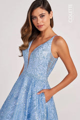 Colette CL2014 Formal Glitter Long Prom Ball Gown