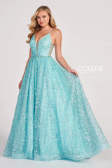 Colette CL2016 Prom Long Formal Glitter Ball Gown